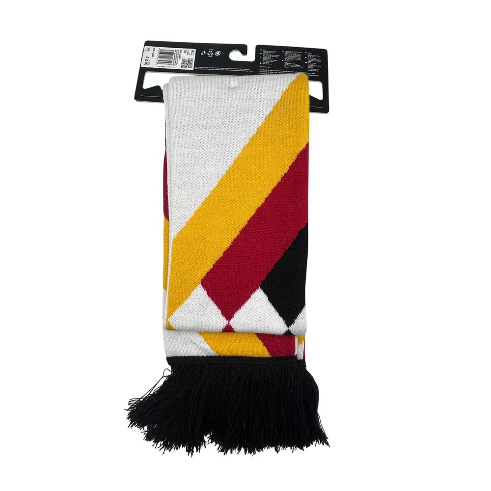 Adidas German National Team Scarf NS White Black Red Yellow Soccer Fan Gear NEW